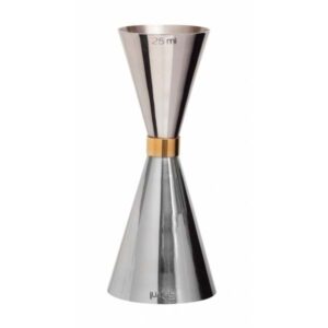 Jigger Slim Style w. gold 25/50 ml