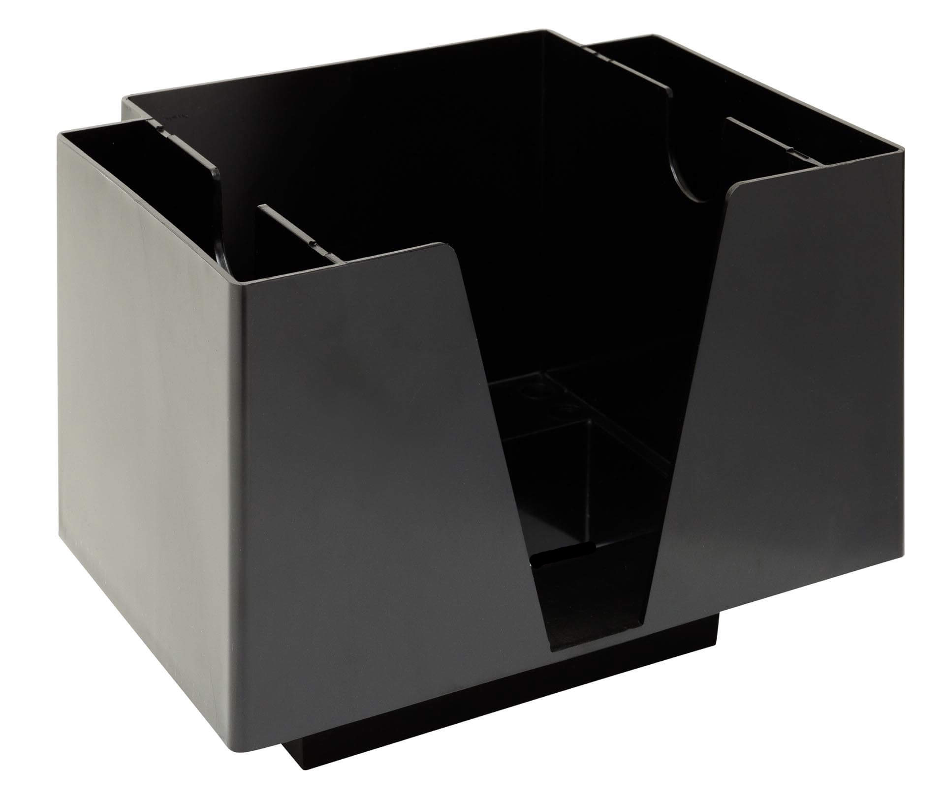 Portaoggetti da Bar Quadrato con Scomparto per Cannucce e Miscelatori