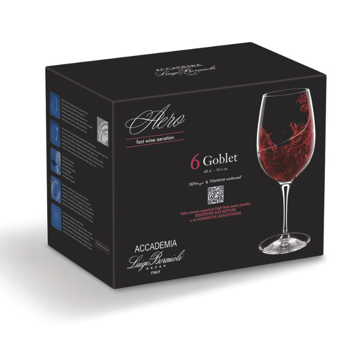 Calici da Vino Rosso Aero 48 cl Luigi Bormioli (Set di 6) - immagine 4