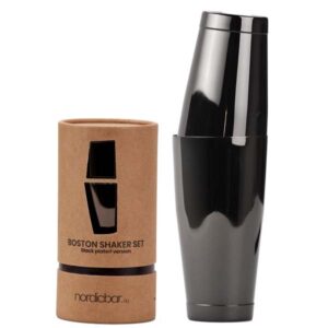 Shaker Boston Nordicbar in Acciaio Inox 75 cl Nero