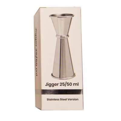 Jigger Nordico a V 25/50 ml in Acciaio