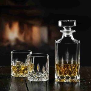 Set Decanter RCR Opera con 2 Bicchieri