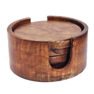 Sottobicchieri in legno con supporto