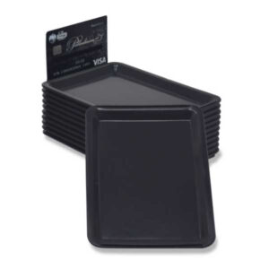 Vassoio Portamance in Plastica Nera