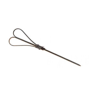 Cuori di Bambù Neri 12 cm - Confezione da 100 Pezzi