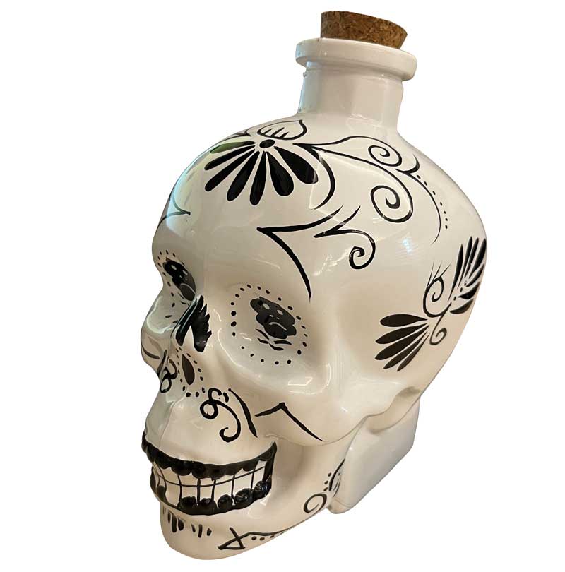 Decanter Teschio Tiki Bianco 70 cl