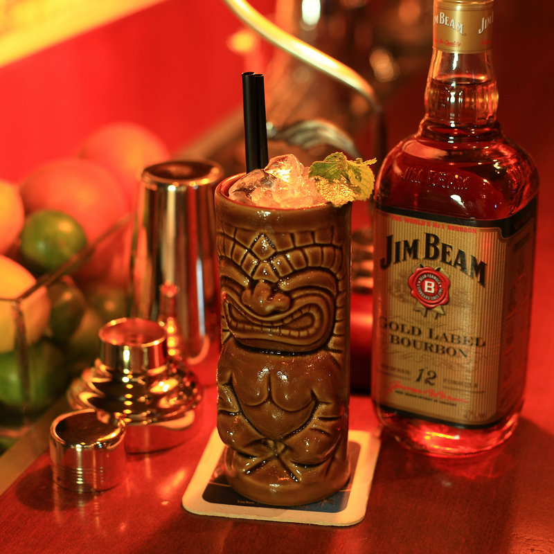 Cilindro Tiki Marrone 33 cl - immagine 2