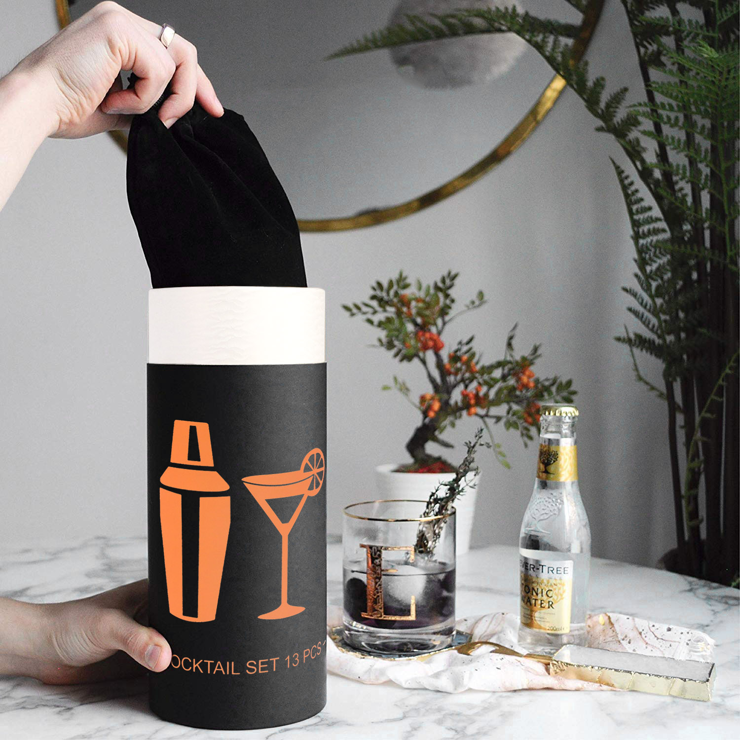 Set da Bar in Acciaio – Shaker per Cocktail, 13 Pezzi - immagine 3